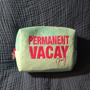Juicy Couture Mint and Pink Cosmetic Bag